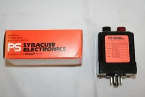 PS Syracuse Dual Timer Time Delay Relay .5 to 15 Sec 115VAC 10A RCCA-0030505 NOS
