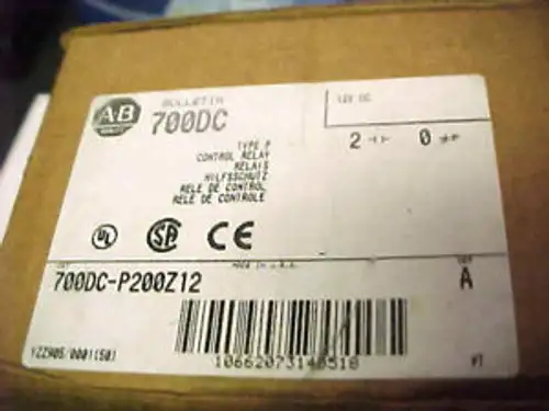 New-Allen Bradley 700Dc-P200Z12 Control Relay Zc-10B