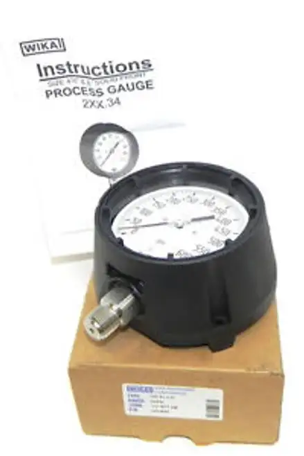 New Wika 9834885 Process Gauge Type: 232.34 4.5 Range: 600Psi Conn: 1/2 Npt