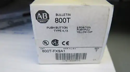 Allen Bradley 800T-Fx9A1 2位黃色按鈕