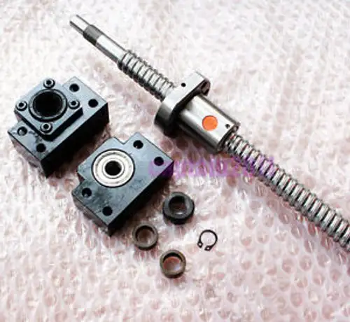 Ballscrew 2005-350mm ( Diameter:20mm Pitch:5mm L:350mm) + ballnut + BK/BF15