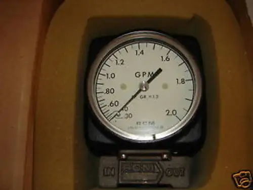 RCM INDUSTRIES 1/2-72-R-2-CD/1272R2CD GPM GAUGE