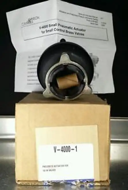 New Johnson Controls V-4000 Small Pneumatic Actuator Small Brass Valve V-4000-1