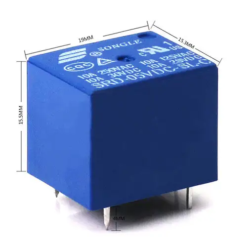 100PCS 48V DC Coil SPDT Power Relay 10 Amps. SRU-48VDC-SL-C.