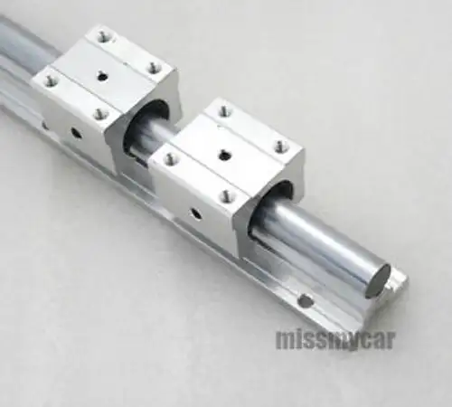 1 Set Sbr25-1100Mm 25Mm Fully Supported Linear Rail Shaft Rod+2 Sbr25Uu Blocks(A