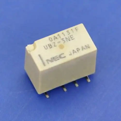 100X Nec Ub2-3Ne SMD 信號繼電器 DC 3V 超微型薄型 DPDT/2 Form C