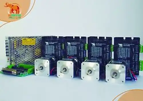 4Axis-Cnc Nema 17 Stepper Motor 70Oz-In 2.5A & 1.7A 12-36Vdc 128 Driver Sewing