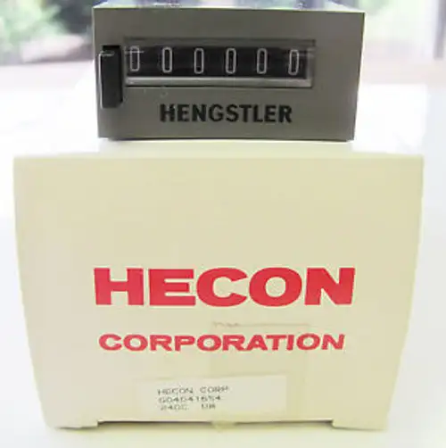 Danaher Hecon G0 404 165-4 6 Digit Pushbutton Reset 24Vdc Totalizing Counter