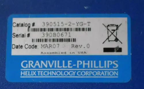 GRANVILLE-PHILLIPS 390515-2-YG-T MICRON-ION ATM MODULAR VACUUM GAUGE