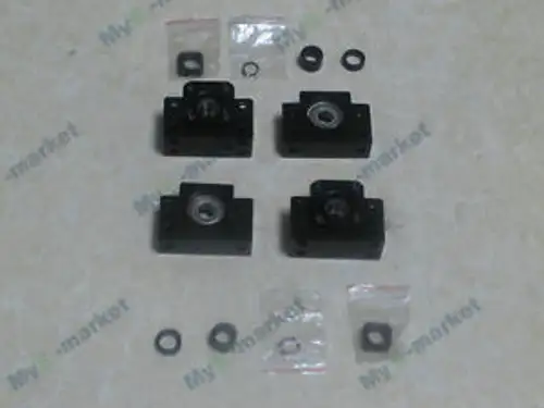 New 2Sets Bearing Mounts Bk15/Bf15 + 3Pcs 1214Mm Couplers