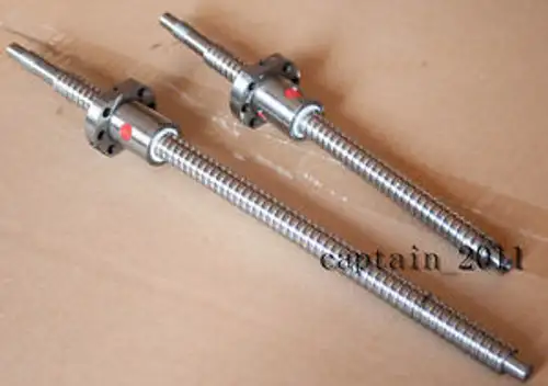 2 Anti Backlash Ballscrews Rm1605-507Mm/1219Mm-C7 With Nuts End Machined(C)