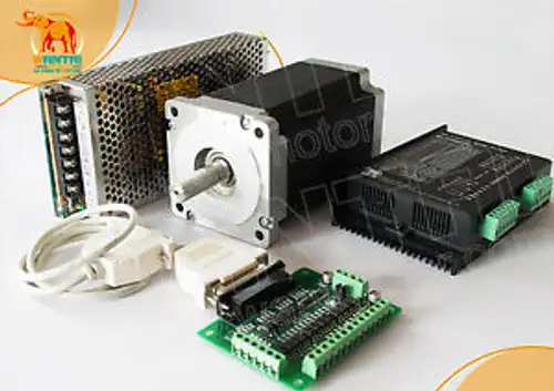 Nema 34 Stepper Motor1090Oz-In 5.6A+Cnc Mill Driver 7.8A+Power 85Bygh450D-008