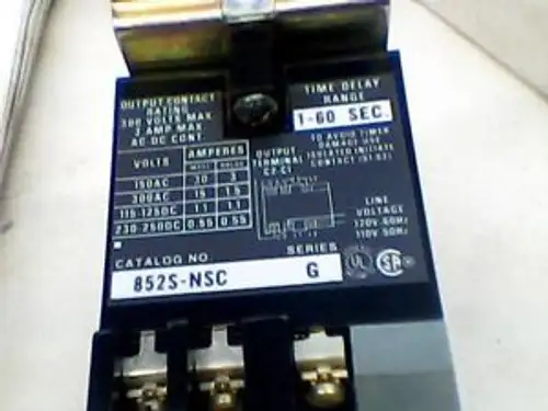 Allen Bradley 852S-Nsc Series G 固態時間延遲繼電器定時器