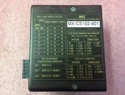 Ims / Intelligent Motion Systems Servo Drive Mx-Cs102-401 Mxcs102401