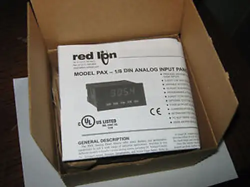 Red Lion Paxt0000 1/8 Din มิเตอร์แผงป้อนเข้าแบบอนาล็อก