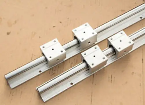 2 Set Sbr25-3000Mm 25Mm Fully Supported Linear Rail Shaft Rod+4 Sbr25Uu Cnc