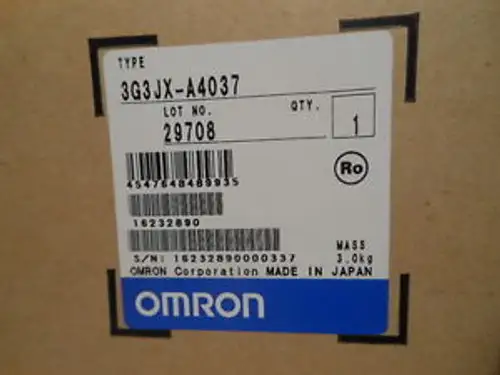 Inverter inverter Omron 3G3Jx-A4037 Ac 3.7Kw 5Hp 8.6Amp 3G3Jxa4037 480Vac