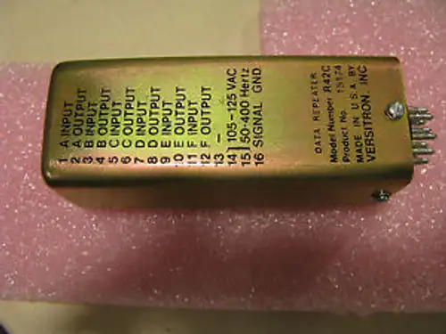 Versitron Relay Model R42C Part # 15174 Nsn: 5945-01-169-4234