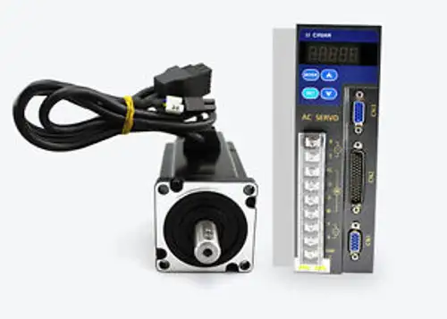 0.2Kw 0.64N.M 3000Rpm 2500Ppr 1Ph 220V AC Servomotor & Antrieb & 3M Kabelkit 130Mm