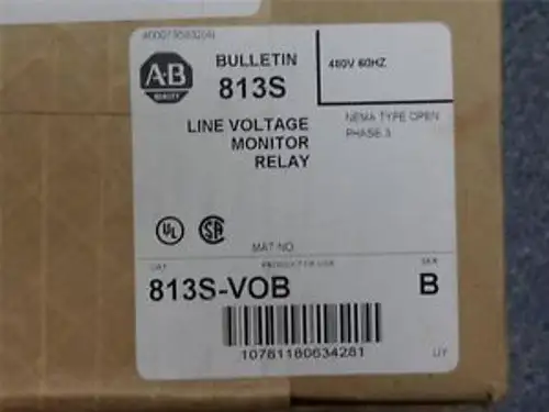 A-B Allen Bradley 813S-Vob Ser B Line Voltage Monitor Relay