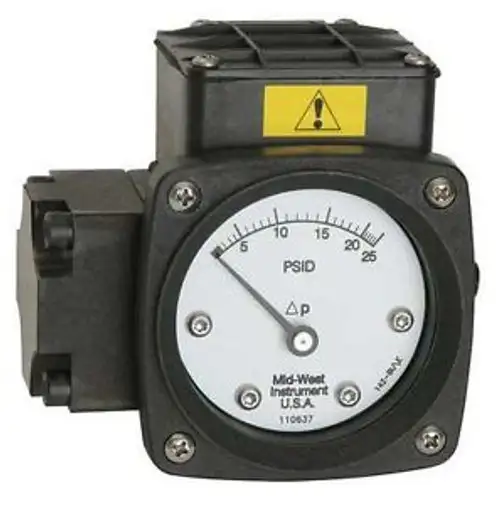 Midwest Instrument 142-Aa-00-O-5P Druckmessgerät 0 bis 5 Psi