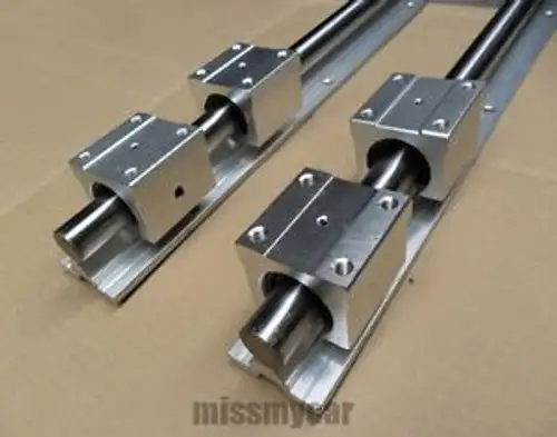 2Pcs Sbr25-1895Mm 25Mm completamente supportato lineare guida albero Rod + 4Pcs Sbr25Uu