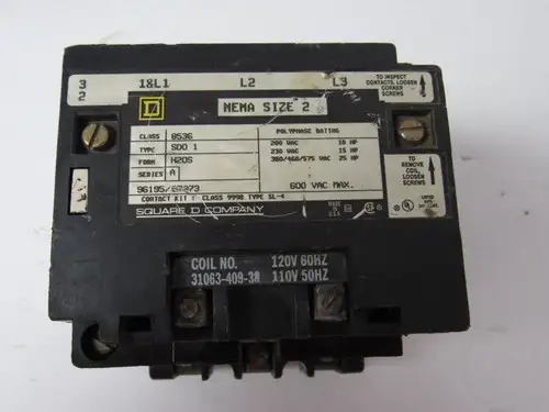 New Square D Class 8536 Type Sd01 Magnetic Starter ...............Wd-50