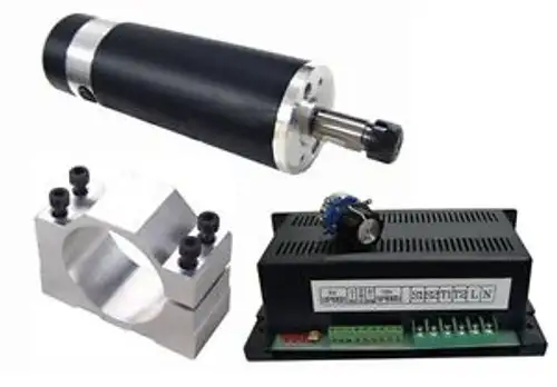 高速主軸電機 600W 24V-110Vdc Er11 帶安裝支架電源