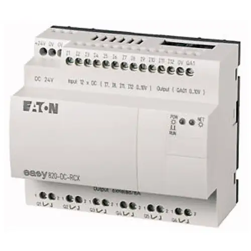 Easy820-Dc-Rcx 24 V Dc 12Di 6Do 1Ao 可編程繼電器