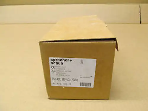 Sprecher + Schuh Cs8-40E-120 Cs840E120 12 Vac 4 N.O. relé