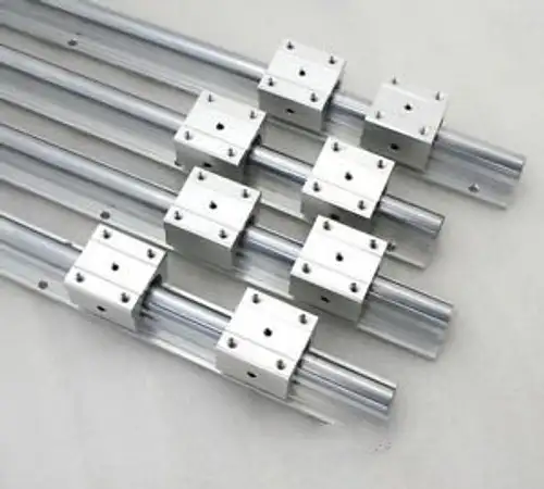 4Pcs Sbr25-1500Mm Linear Bearing Rails Shaft Support+8Pcs Sbr25Uu