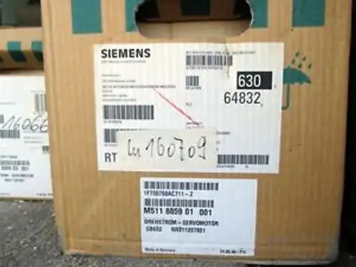 SIEMENS SERVOMOTOR 1FT5076-0AC711-Z with Encoder