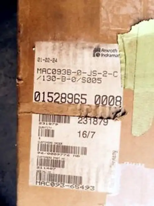 REXROTH INDRAMAT MAC093B-0-JS-2-C/130-B-0/S005