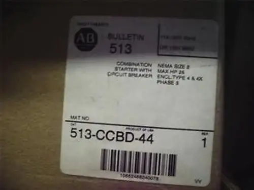 Allen-Bradley 513-Ccbd-44 Stainless Steel Nema Combination Starter -