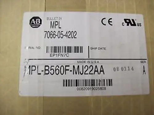 Allen Bradley Mpl-B560F-Mj22A Ser A Mp Series 7066-05-4202 động cơ servo