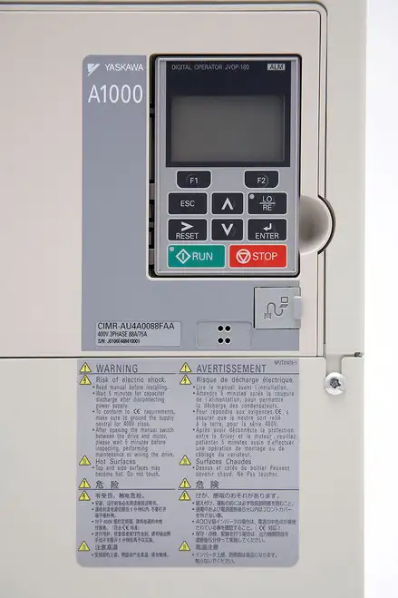 YASKAWA A1000 CIMR-AU4A0088FAA 400V 3PHASE 88A/75A AC DRIVE