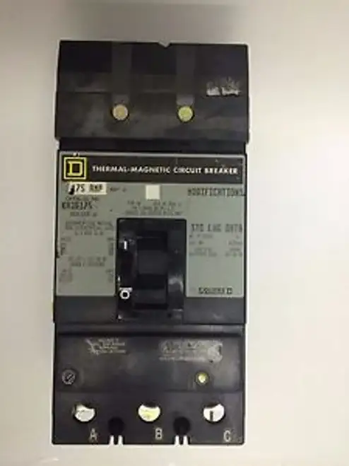 KA36175 SQUARE D 3 pole 175 amp 600V GRAY FACE
