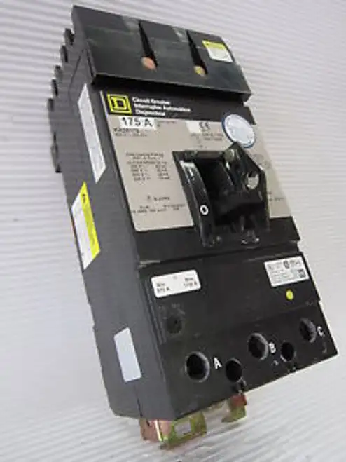 Square D I-Line KA36175 175 Amp Circuit Breaker 600V S2 Type KA-36175 175A IAD