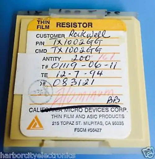 Tx1002Gg California Micro Devices Dünnschichtwiderstand Rockwell 161/Einheiten