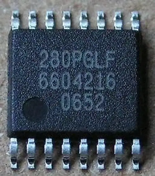 ICS280 Dreifach-PLL-Feldprogrammierbarer Spread-Spectrum-Taktsynthesizer 100 Stück
