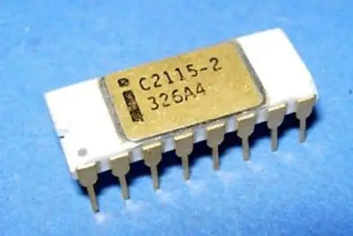 SRAM C2115-2 1024x1 1K 2115J 16-PIN CERDIP GOLD INTEL