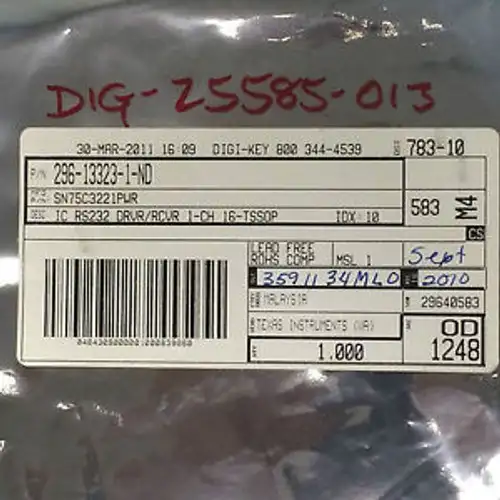Texas Instruments SN75C3221PWR 1-CH 16-TSSOP IC RS232-Treiber/Empfänger
