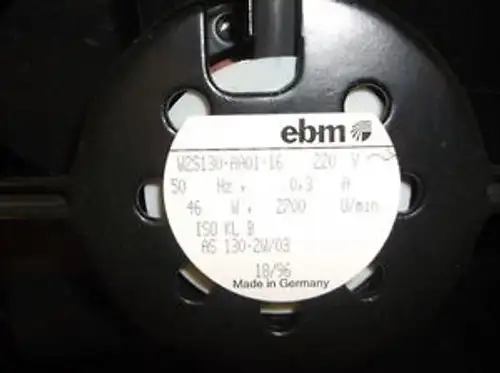 NNB EBM W2S130-AA01-16 220V 50HZ 0.3A 46W 2700 U/min wentylator