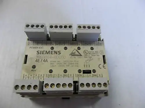 SIEMENS INTERFACE MODULE 3RG9004-0DC00 3RG90040DC00 6A 6 A AMP 24 VDC 4E/4A