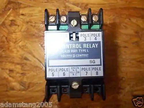 SQUARE D 8501L0-40 SERIES A BG CONTROL RELAY