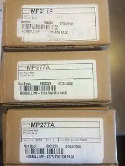 3 HUBBELL MYTECH MP-277A MP277A 277V 20A MINI POWER PACK
