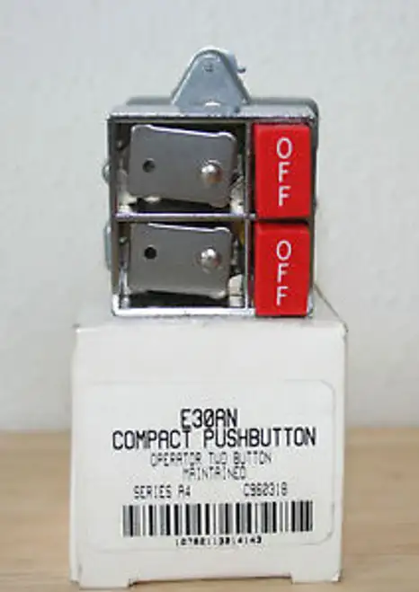 E30AN Cutler Hammer Compact Pushbutton Operator 2 Button Maintained Series A4