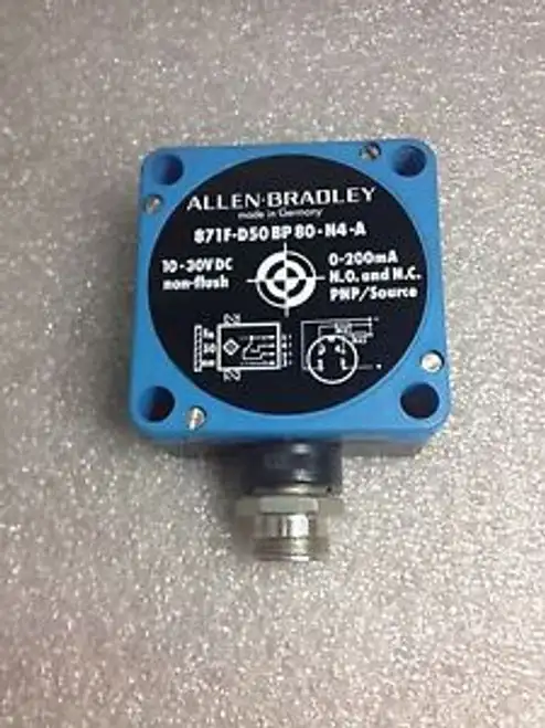 (Rr19-1) Allen-Bradley 871F-D50Bp80-N4-A Proximity Sensor