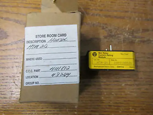 Westinghouse HTM-26 Mor Relay Current Rating Module 1D89108G26