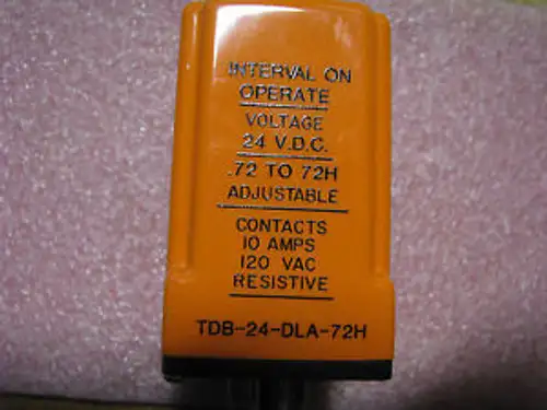 Diversified Electronics Relay # TDB-24-DLA-72H NSN: 5945-01-247-5324 24VDC